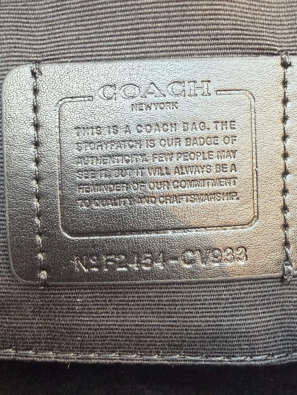 Coach Teri Walnut Black Signature Shoulder Bag - Picture 4 of 4